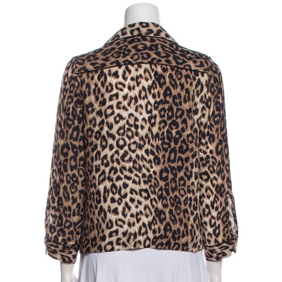 Barney's New York Cheetah Print Blouse - Picture 2 of 9